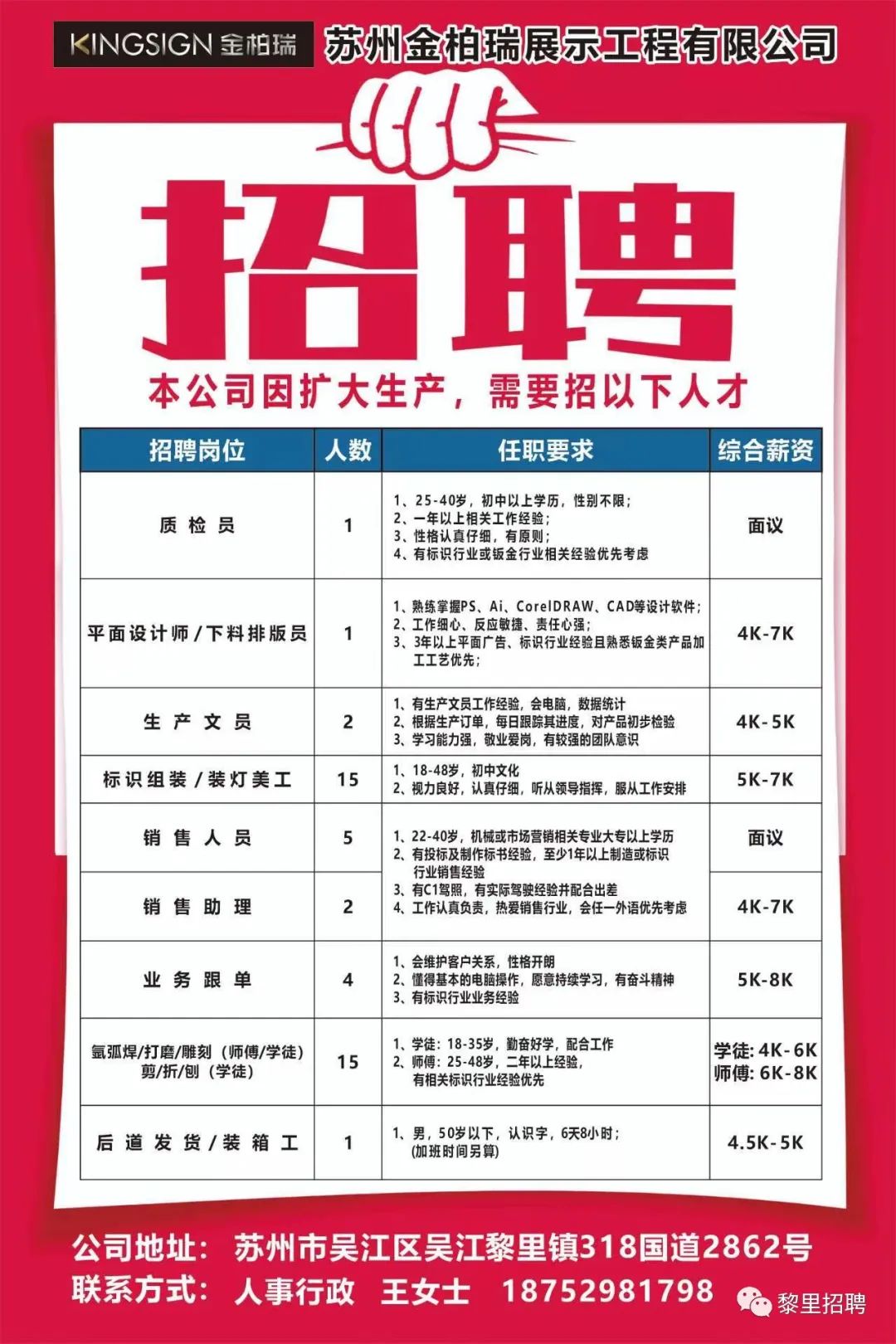 苏州招聘盛宴，最新职位信息一览