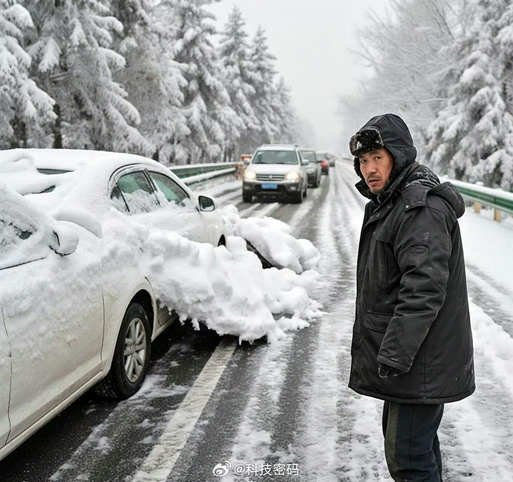 河南雪灾车主遭遇挑战，持续12小时被困之声