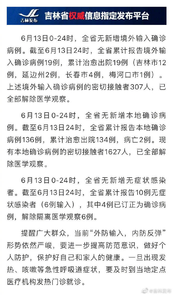 吉林疫情最新通报，病例数持续上升